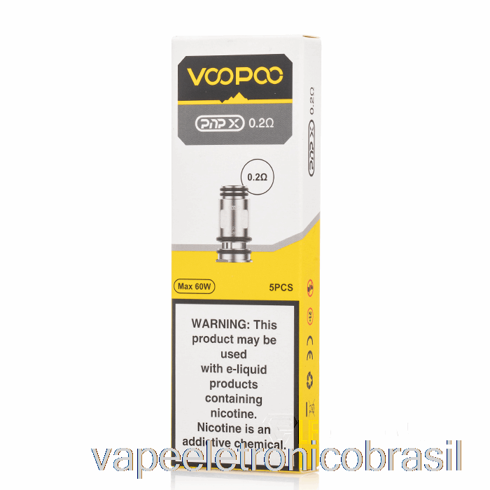 Vape Recarregável Voopoo Pnp-x Bobinas De Substituição 0.2ohm Bobinas Pnp-x